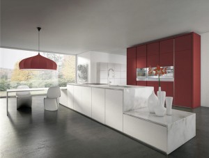 Customized Lacquer Modular Stainless Steel Kitchen