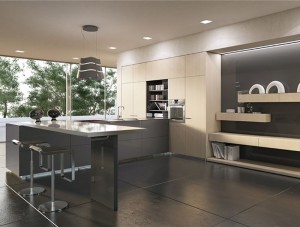 Top Quality Stainless Steel Kitchen Cabinets with Bar Counter OEM
