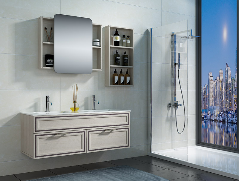 Good quality Floating Bathroom Vanity -
  Modern Simple Stainless Steel Bathroom Cabinet Factory – Diyue