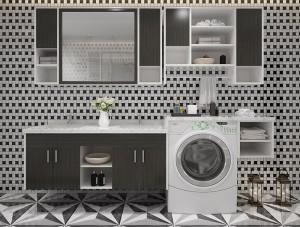 Luxury Wall-Mount Double Steel Vanity for Rectangular Undermount Sinks