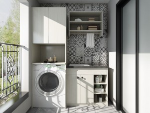 Modern Basajan Leuleus Bodas Steel laundry Kabinet Blum Asesoris