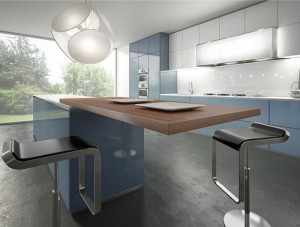 Surenkama moderni lakuota nerūdijančio plieno virtuvės spintelė