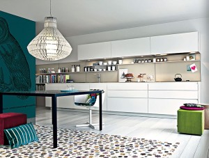Moderna stila radošais bēniņu telpas nerūsējošā tērauda virtuves skapis