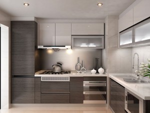 Trendy Luxury Stainless Steel Kitchen Storage Cabinets
