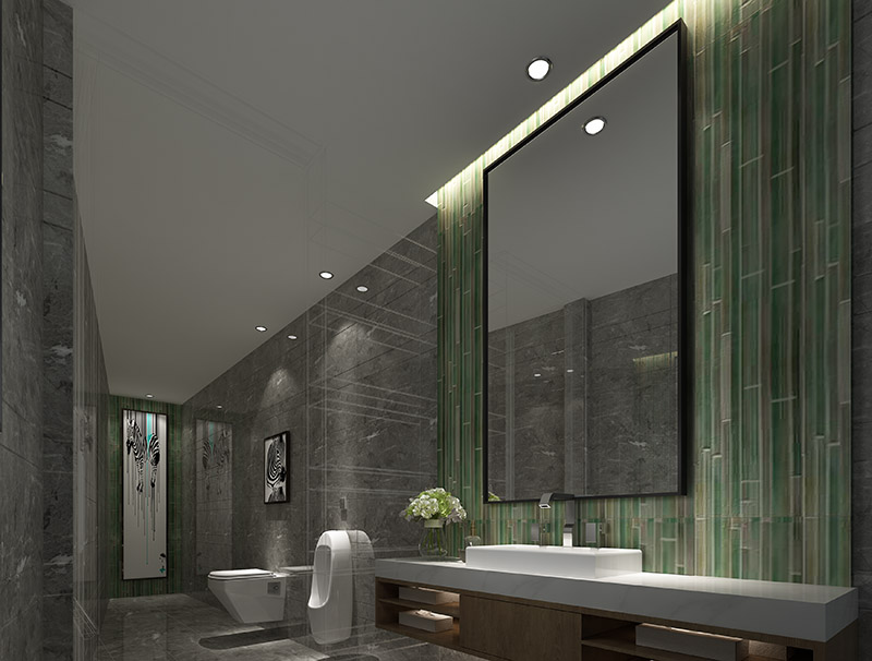 Factory wholesale Stainless Steel Toilet Cabinet -
 Modern Bathroom Vanity for Public Restroom  Vessel Sink – Diyue