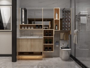 Vanidad de madera natural del cuarto de baño de los SS de la prenda impermeable del grano para el fregadero rectangular