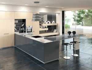 Top Quality Stainless Steel Kitchen Cabinets with Bar Counter OEM