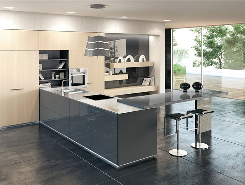 Newly Arrival Custom Cabinet -
 Best Quality Stainless Steel Kitchen Cabinet with Bar Counter – Diyue