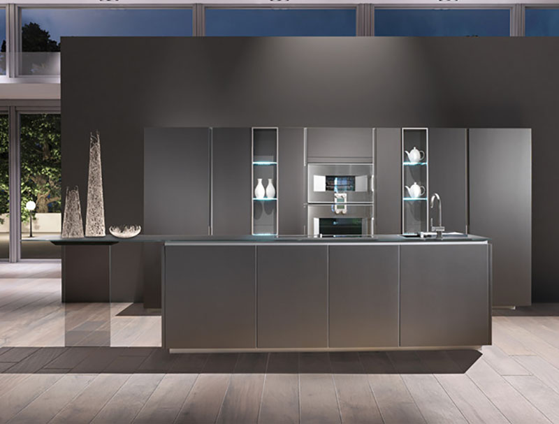 Bottom price Modular Kitchen Cabinet -
 Australia Luxury Complete Modern Stainless Steel Kitchen Cabinet – Diyue