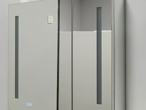 Kutengesa Kutengesa Intelligent Kubata Sikirini Aluminium Kaviri Akamisikidzwa Bathroom Kabhineti