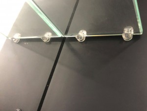 Modern Smart Double Mirrored Aluminom mirror Cabinet nwere ọkụ LED
