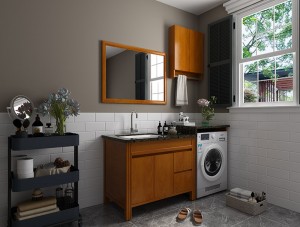 Gabinetes de baño clásicos de acero inoxidable para baños tradicionales o de transición