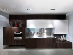 Custom Laminate Stainless Steel Indoor Kitchen Cabinet Factory