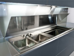 Modern Style Stainless Steel Kitchen Cabinets for Commercial Use