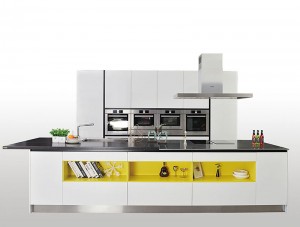 ODM အရည်အသွေးကောင်း Stainless Steel Loft Kitchen Furniture လက်လီလက်ကား