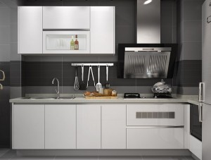 High Gloss White Stainless Steel Kitchen Furniture ODM Factory-direct