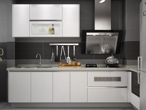 Perabot Dapur Stainless Steel Putih Gloss Tinggi ODM Pabrik langsung