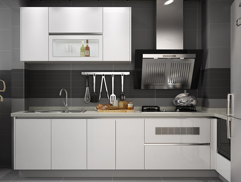 Low price for Loft Kitchen -
 High Gloss White Color Stainless Steel Kitchen Cabinet – Diyue